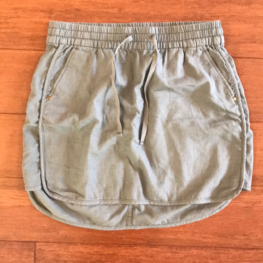 Linen blend skirt